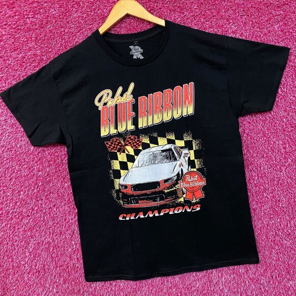 Pabst Blue Ribbon Racing Champions Graphic Promo T-Shirt Large - Picture 3 of 4